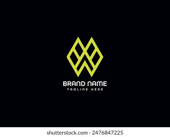 unique letter logo design icon