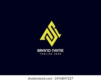 unique letter logo design icon