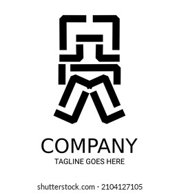 Letra única Diseño de logotipo A. Perfecto para las camisetas, etc.