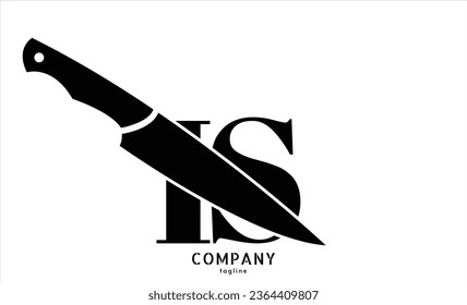 Unique IS letter logo Icon vector template.