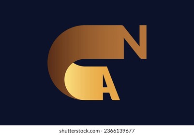Unique AN letter logo Icon vector template.
