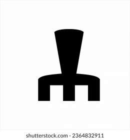 Unique letter M logo design with nose concept.