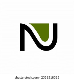 Unique letter N logo design with number 2 element.