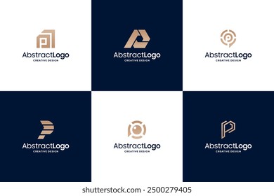 Innovación única en el diseño del logotipo de la letra P