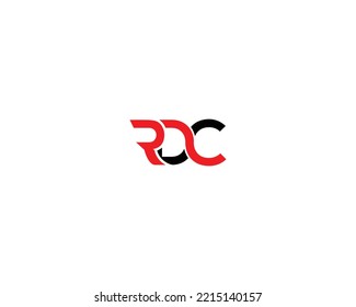 Unique Letter RDC Logo Design Creative Initial Vector Icon.