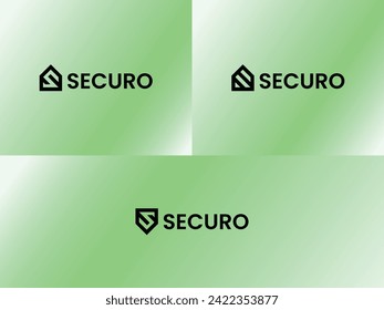 Einzigartige Buchstabenkombination "S" und Schild. Symbolisiert Zuverlässigkeit, Sicherheit, Stromversorgung, Sicherheit und Sicherheit des Hauses. Eps10 Vektorgrafik-Logo-Vorlage.