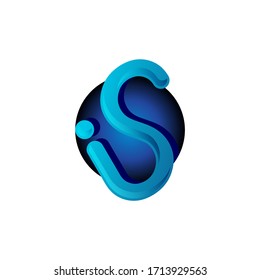 Unique letter iS symbol vector template on the white background. Business iS letter symbol design. Vector illustration EPS.8 EPS.10