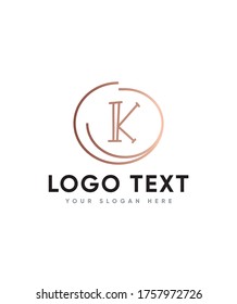 Unique letter type K logo template, vector logo for business and company identity 