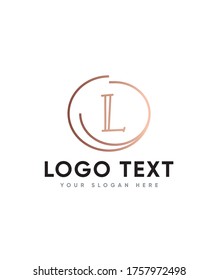 Unique letter type L logo template, vector logo for business and company identity 