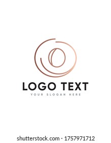 Unique letter type O logo template, vector logo for business and company identity 