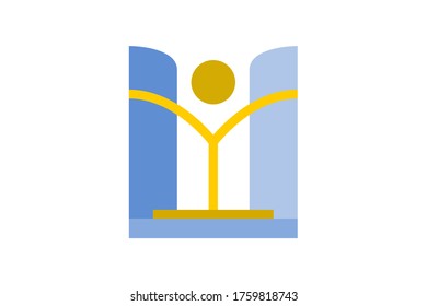 Unique letter U & Y Logo