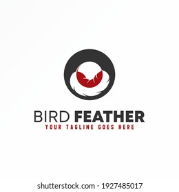 Unique Letter or word O font with Feather image graphic icon logo design Abstract vector stock. Can be used as a symbol related to initial or animal