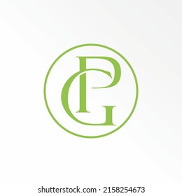 Unique letter or word PG or GP serif font with connected or merging image graphic icon logo design abstract concept vector stock. Can be used as a symbol related to initial or elegant