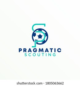 Unique Letter or word SP font with ball image graphic icon logo design abstract concept vector stock. Can be used as a symbol of initial or sport