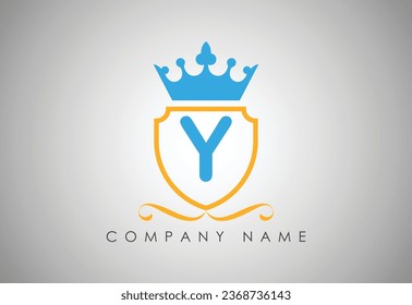  Letra única y logotipo inicial del rey
