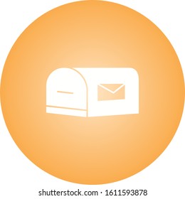 Unique Letterbox Vector Glyph Icon