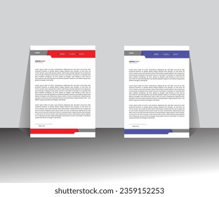 Unique letterhead design template for your Business.