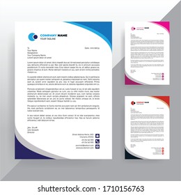 
Vektorillustration für die Vorlage in Letterhead-Vorlage Graphic.