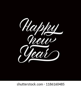 Unique lettering Happy New Year for your projects
