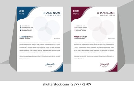 Unique Lettherhead Design a4 size