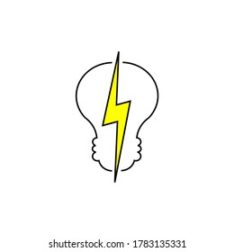 Unique Light Bulp logo design for company.