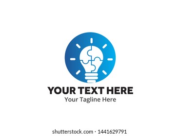 unique lightbulb idea simple logo creative design in flat style with color . light bulb idea logo creative design for identity and business