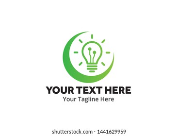 unique lightbulb idea simple logo creative design in flat style with color . light bulb idea logo creative design for identity and business