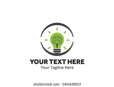 unique lightbulb idea simple logo creative design in flat style with color . light bulb idea logo creative design for identity and business
