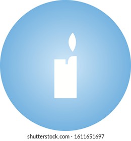 Unique Lighter Vector Glyph Icon