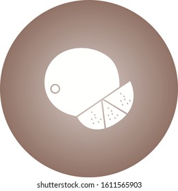 Unique Lime Vector Glyph Icon