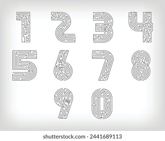 Unique linear number set maze puzzle. The most confusing gaming event.