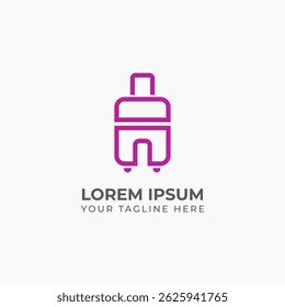 Unique lineart letter A suitcase logo, suitable for professional travel agency branding