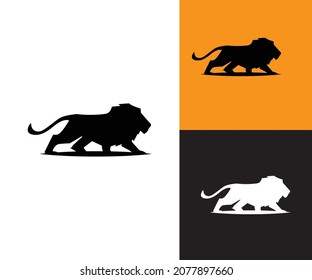 unique lion logo design eps