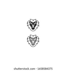 unique lion logo design. minimalist lion logo design