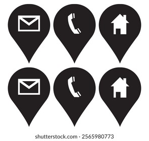 Unique Location Icons for Easy Navigation Vector