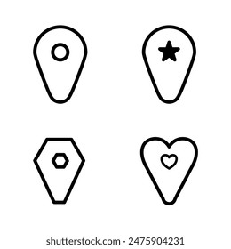Unique location symbol icon pack