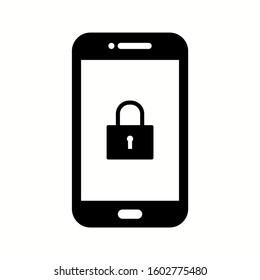 Unique Lock Screen Vector Glyph Icon