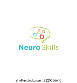 logotipo único para niños con cerebro inteligente