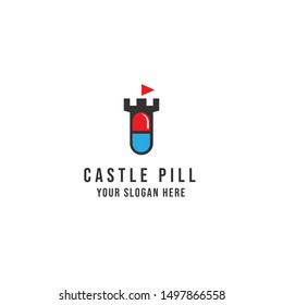 Unique logo for castle pills