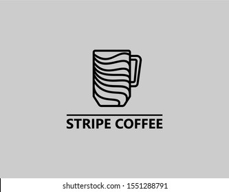 Unique Logo of Coffee House in Modern Concept. Designed with Simple and Awesome Style. Suitable for Cafe, Coffee Shop Logo. Vector Illustration 