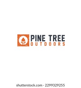 A unique logo combination of pine trees and the letter T. Very suitable for use as an outdoor brand logo.