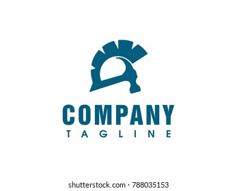 Unique logo with combining spartan helmet and hammer. Suitable for any industry.
