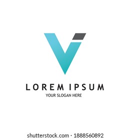 Original Letter V Blue Colour Logotype Stock Vector (Royalty Free ...