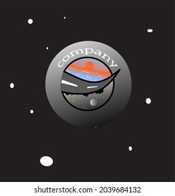 unique logo of day and night with vector format.