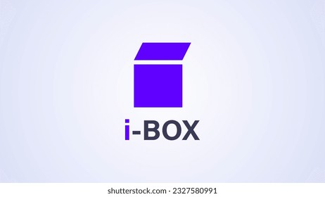 Unique logo design combination of letter i and square object. This simple and very memorable logo can be used for corporate and industrial brands
