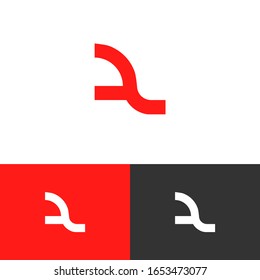 Unique logo design concept. Abstract logomark illustration. Can representing tech, elephant, moder.