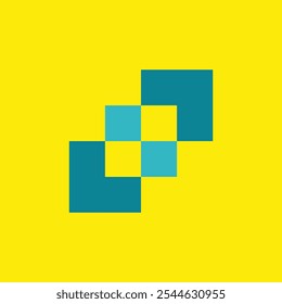 unique logo design ideas, creative logo design, monogram logo concept for start up company, yellow background