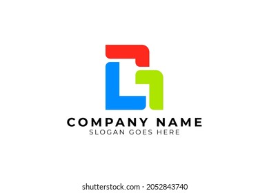 Unique logo design with letter B concept with Letter L