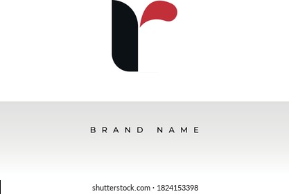 Einzigartiger Logo-Design-Buchstabe R