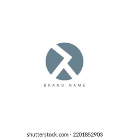 Einzigartiger Logo-Design-Buchstabe R auf weißem Hintergrund. Einfache Vektorgrafik in modernem Stil.